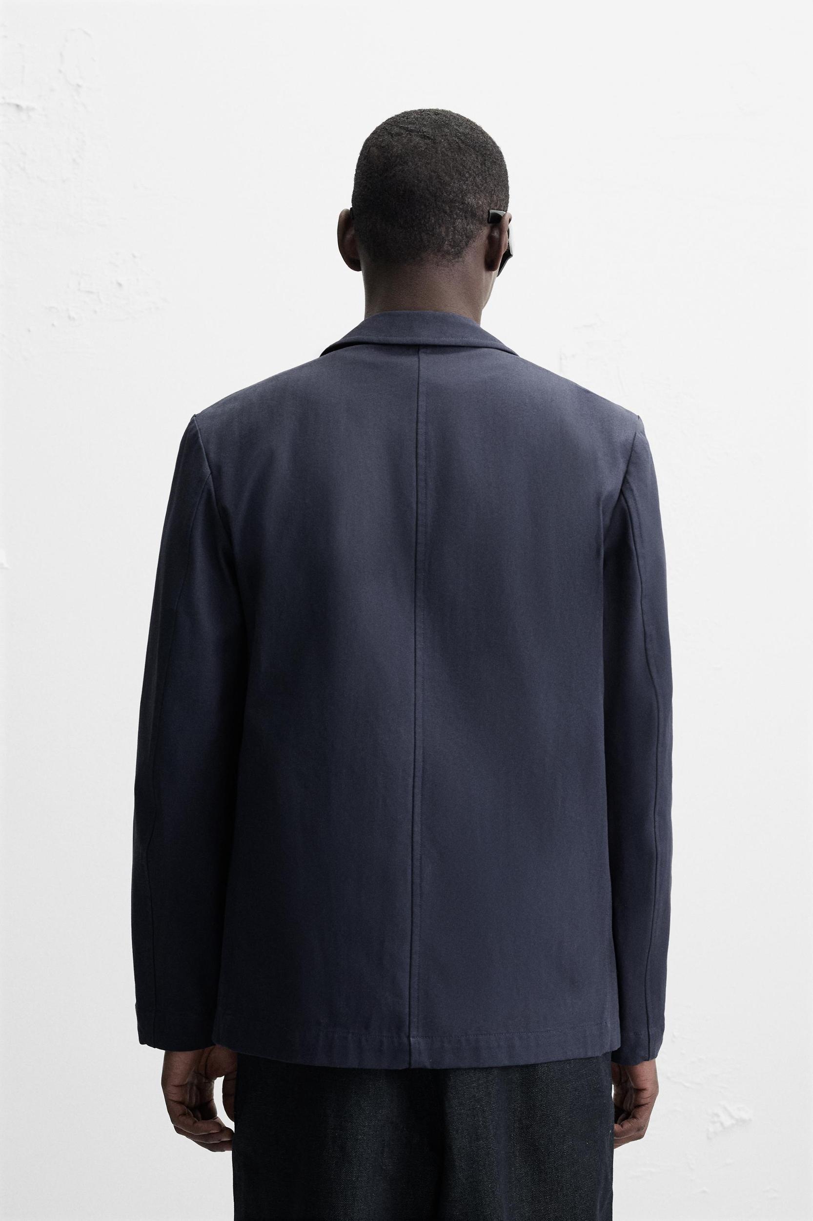 STRUCTURED HERRINGBONE OVERSHIRT Product Image