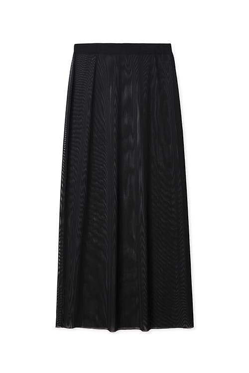 Transparent Mesh Midi Skirt Product Image