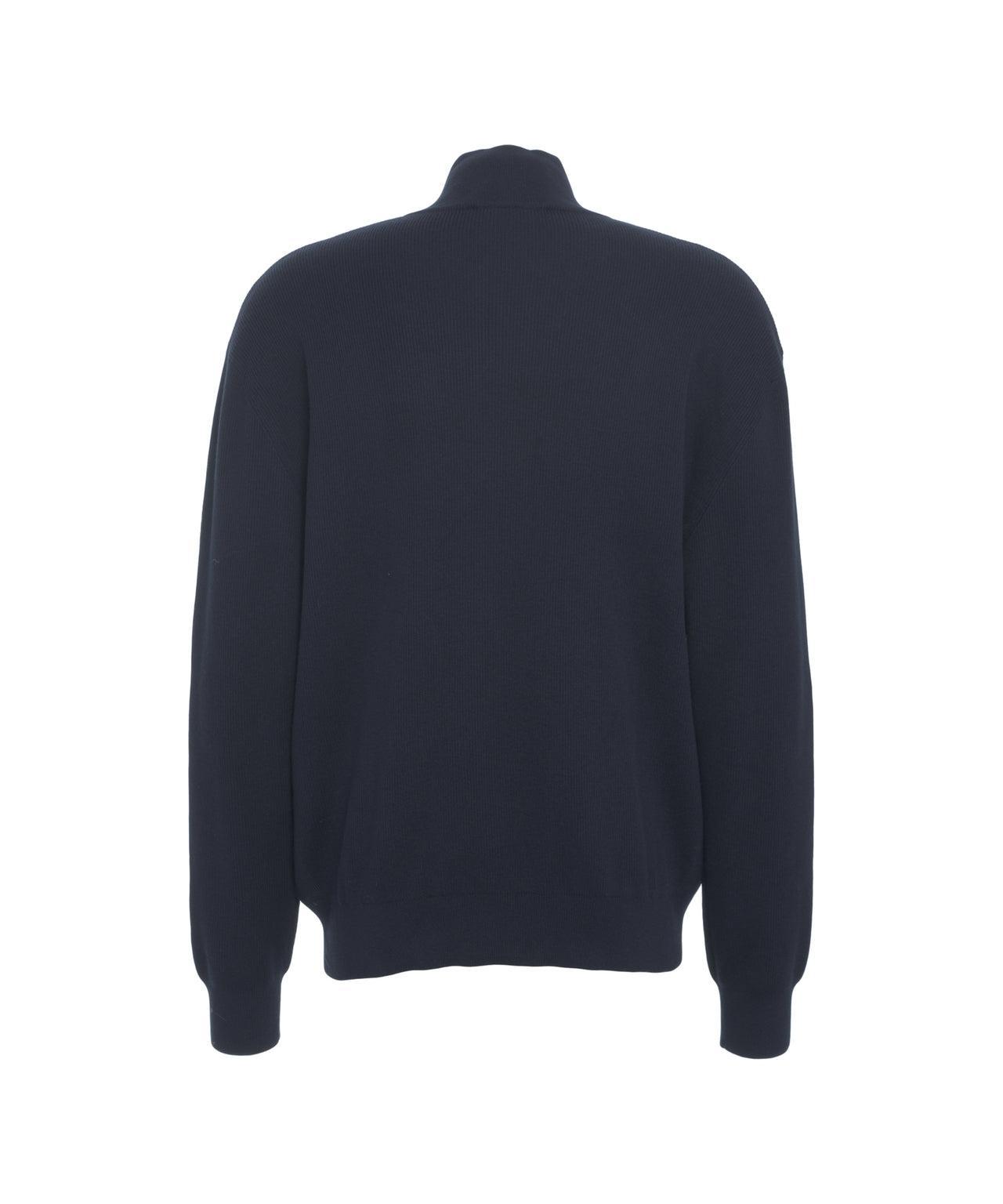 Knit sweater with zip Product Image