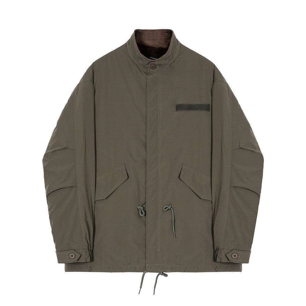 RT No. 6142 ARMY GREEN STAND COLLAR FLEECE ZIP-UP JK Product Image