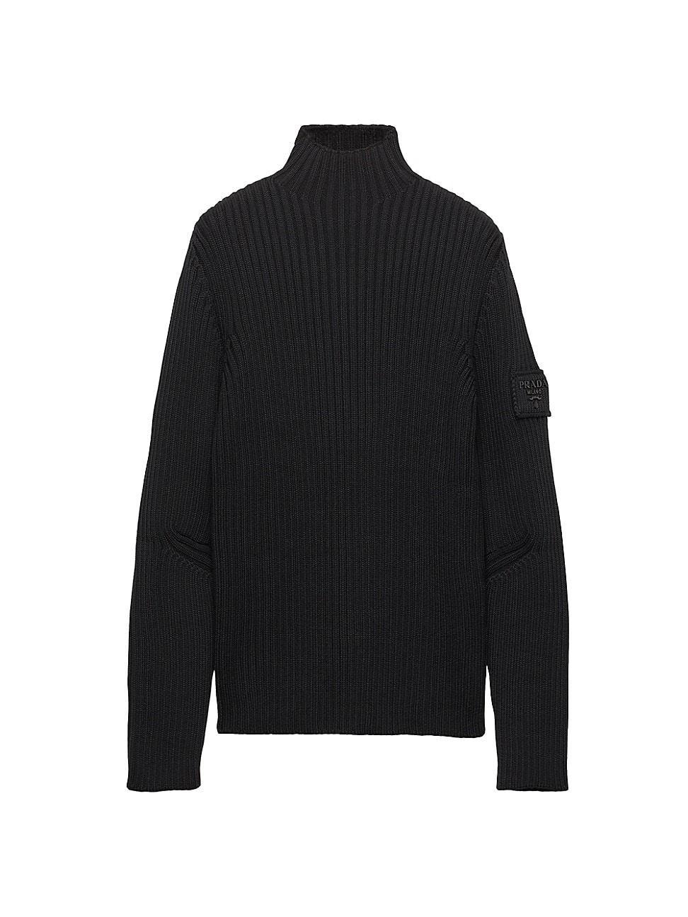 Mens Wool Mock Turtleneck Sweater Product Image
