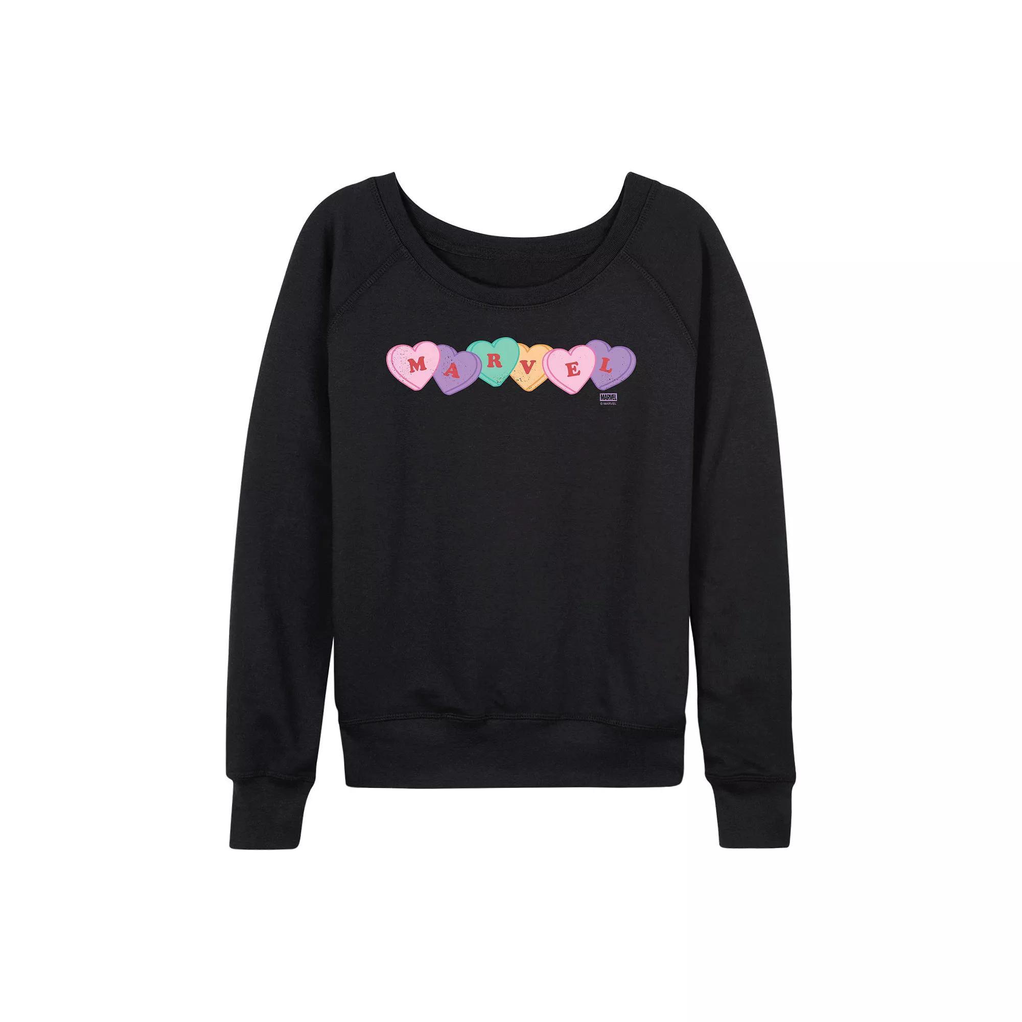 Women's Friends Logo Snowflakes French Terry Long Sleeve Tee,  Product Image