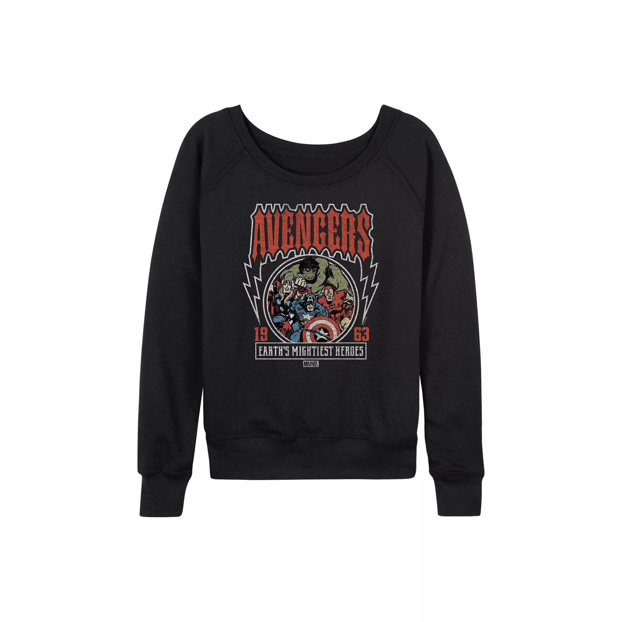 Women's Avengers Vintage Band French Terry Long Sleeve Tee,  Product Image