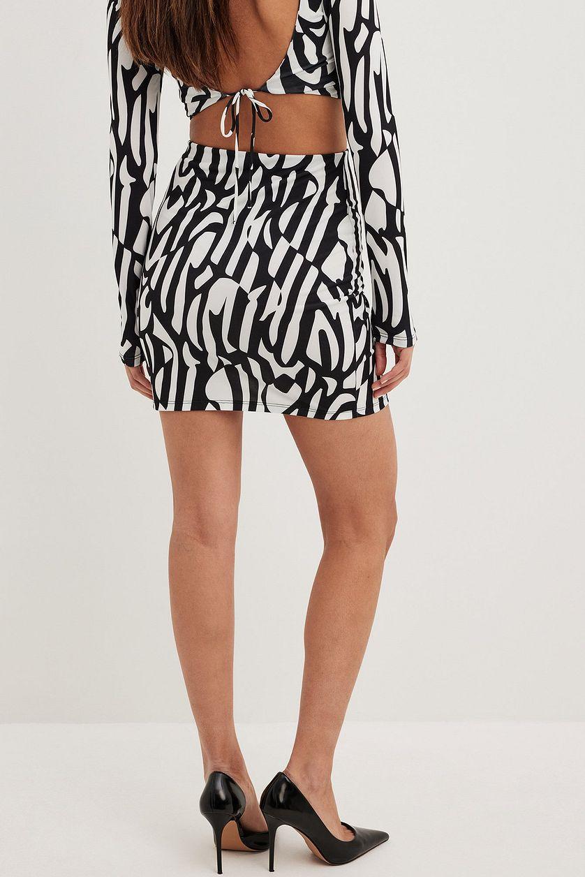 Printed Jersey Mini Skirt Product Image