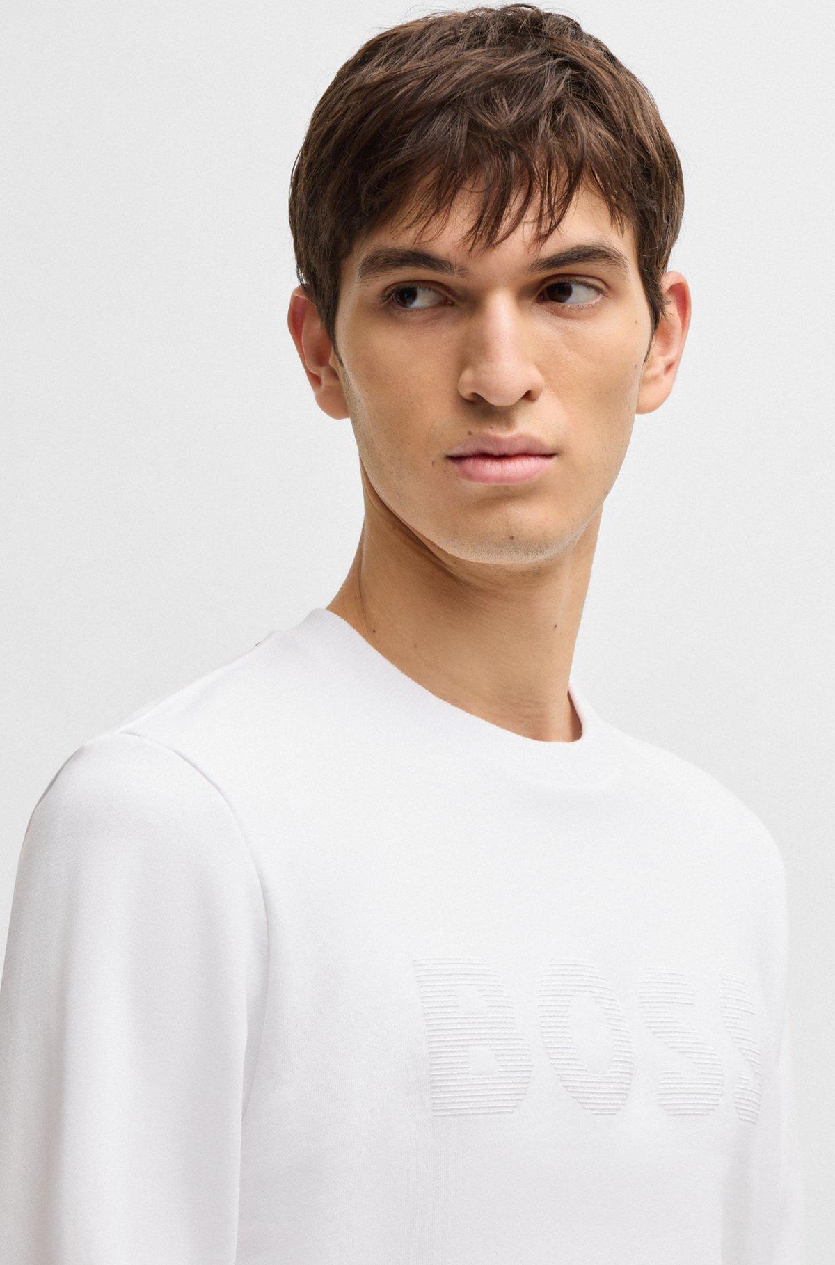 Cotton-terry sweatshirt with logo detail Product Image