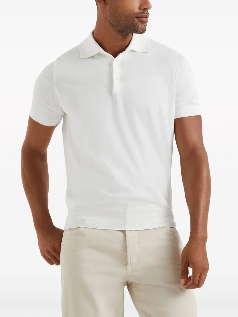 BRUNELLO CUCINELLI Polo Shirt In Beige Product Image