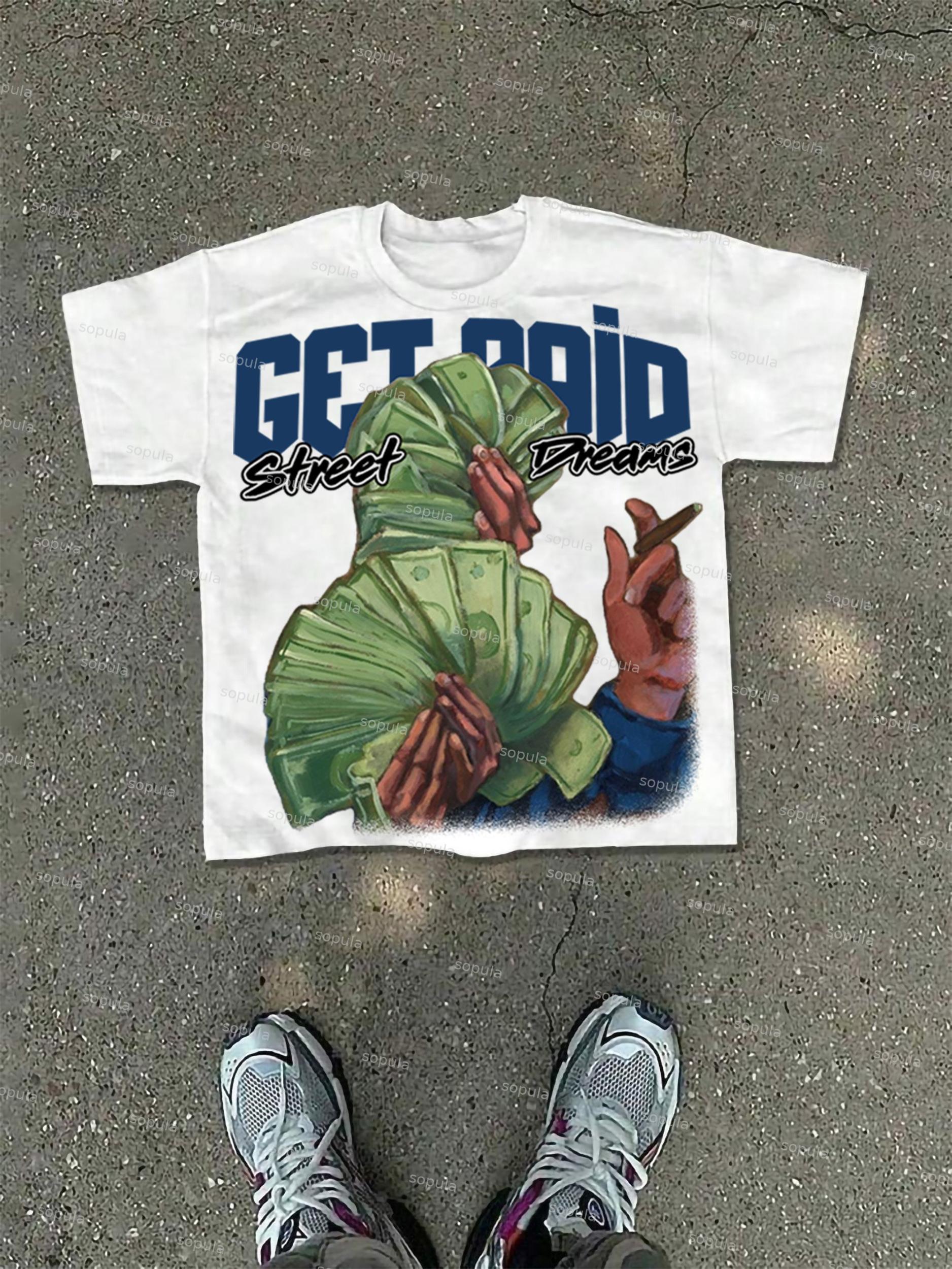 Money Matters Retro Graphic Cotton T-shirt Product Image