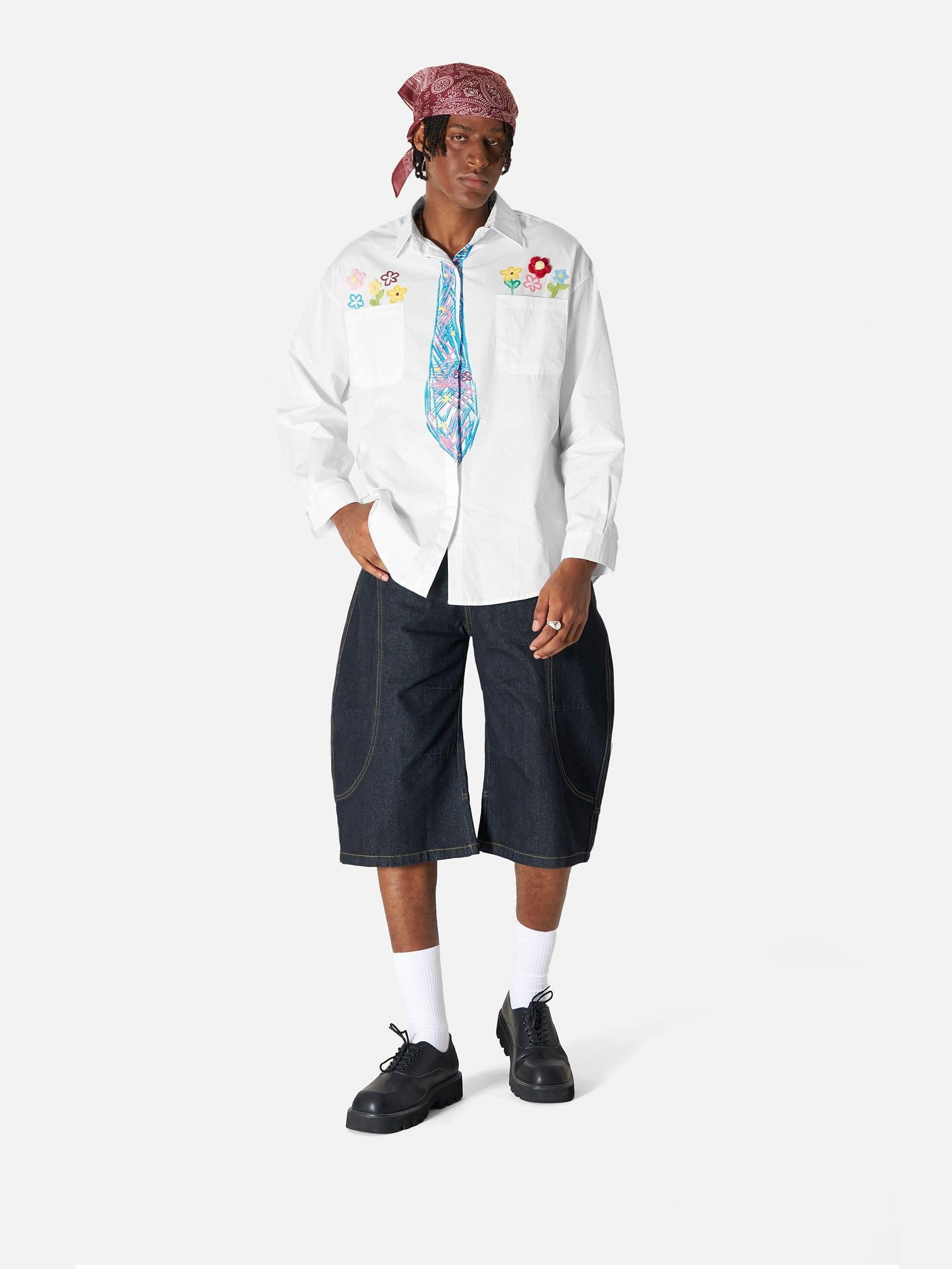 Aelfric Eden Graffiti Necktie Shirt Product Image