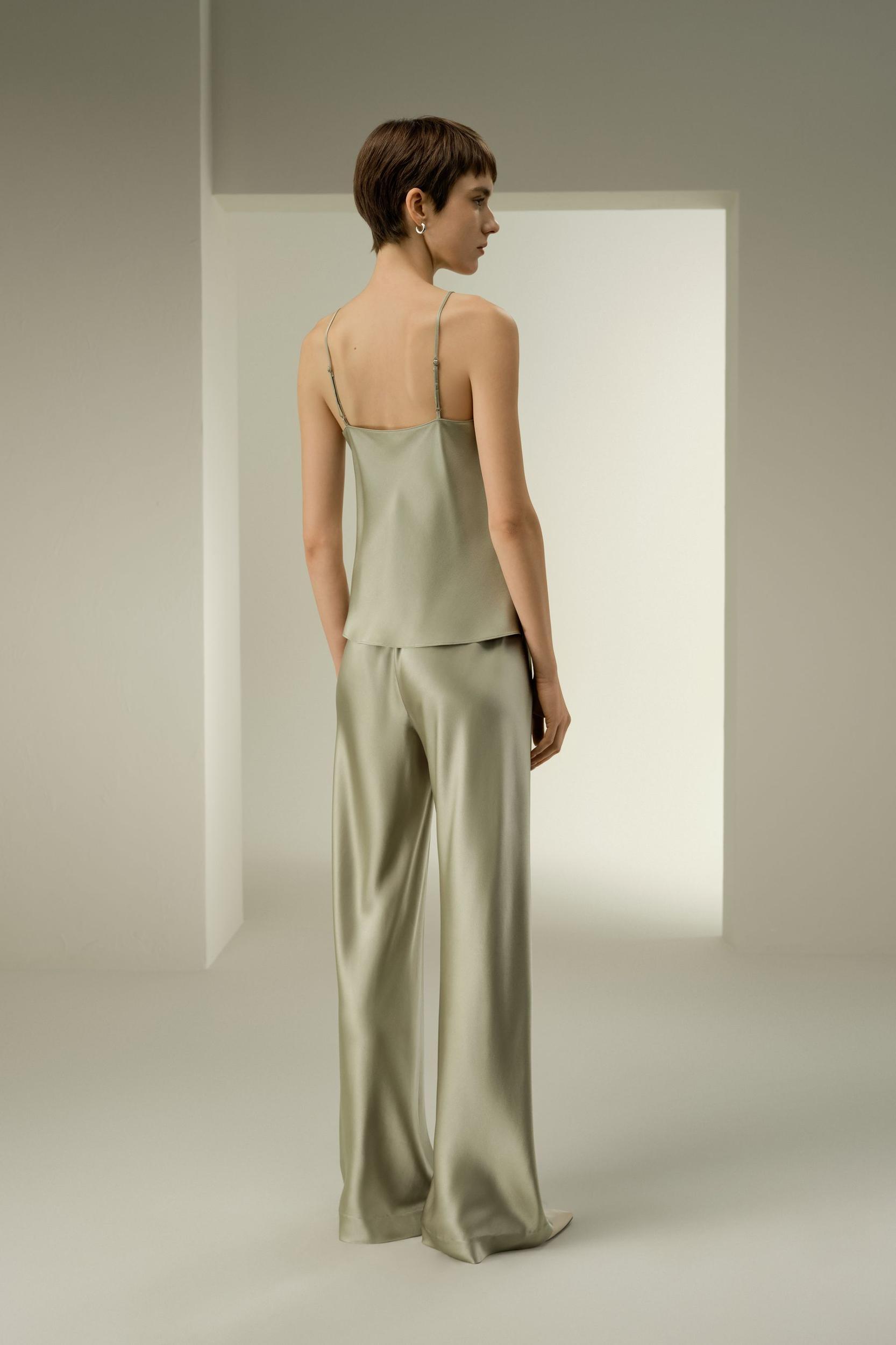 Double-Faced Silk Charmeuse Bias Cami Product Image