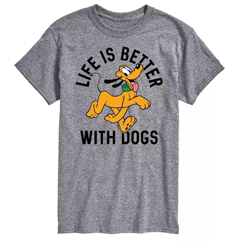 Big & Tall Disney Better With Dogs Tee, Men's,  Product Image