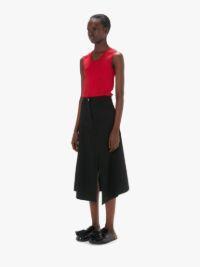 PATCHWORK A-LINE SKIRT in black | JW Anderson US  Product Image