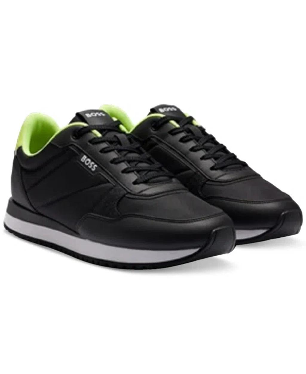 Boss By  Men's Kai Runner Lace-up Sneakers In Black Product Image