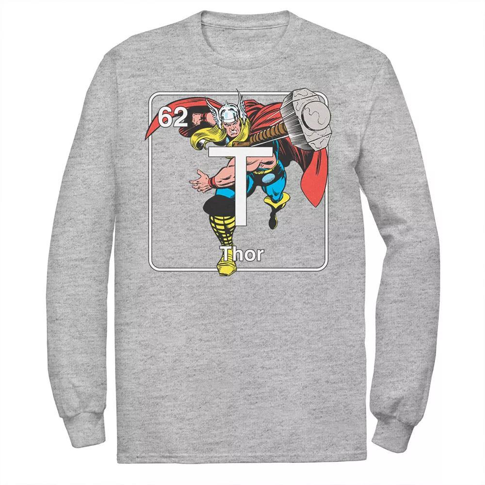 Men's Marvel Avengers Thor Element Tee, Size: Small, Athletic Grey Product Image