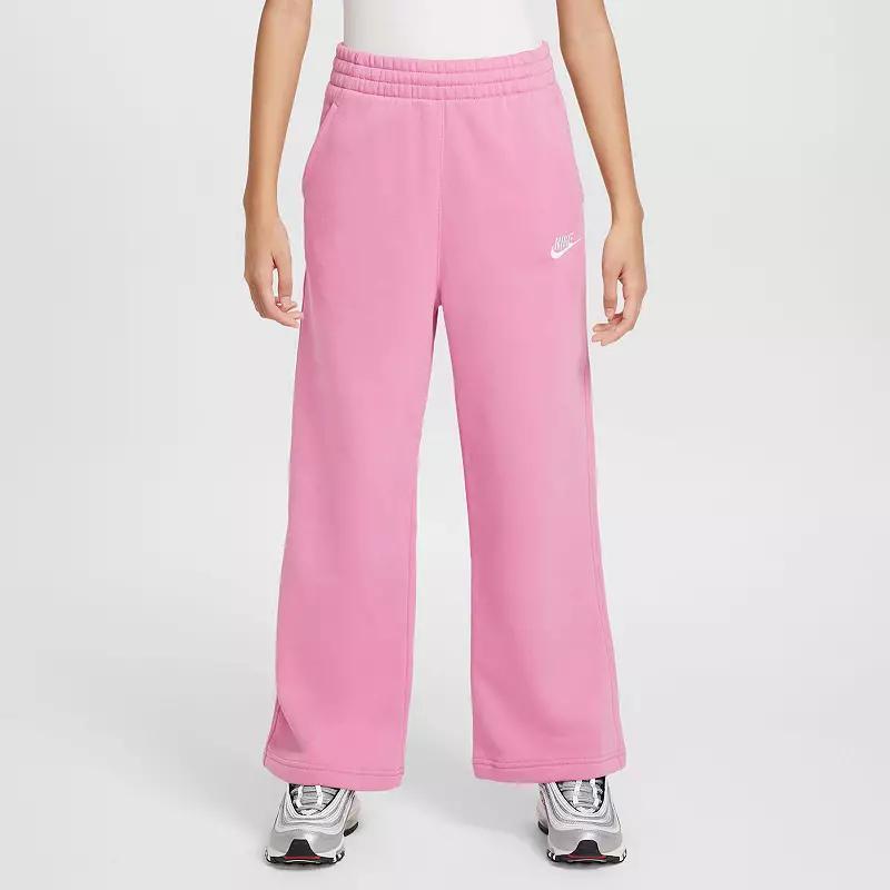 Unisex Nike Sportswear Club Fleece Girls Wide-Leg Pants | FZ6774-063 Product Image
