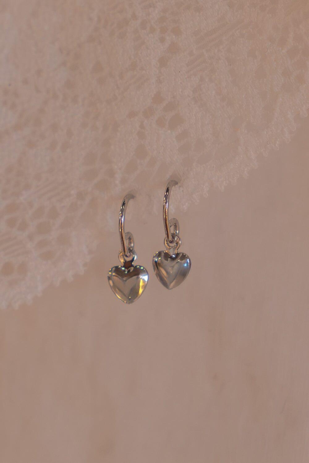 Heart Charm Earrings Product Image