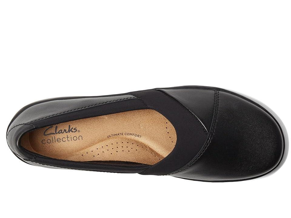 Clarks Cora Charm Leather) Women's Flat Shoes Product Image