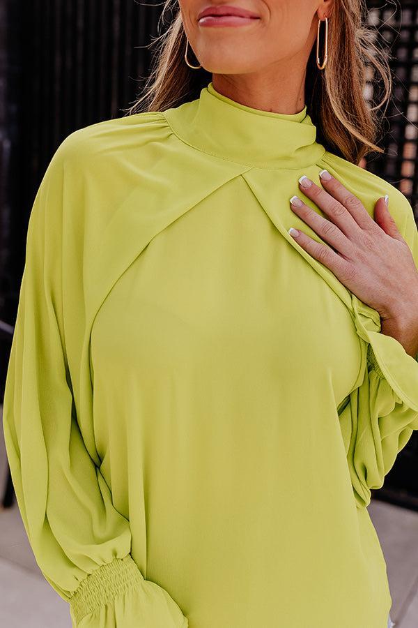 Sweetly Swaying Along Top In Lime Punch Product Image