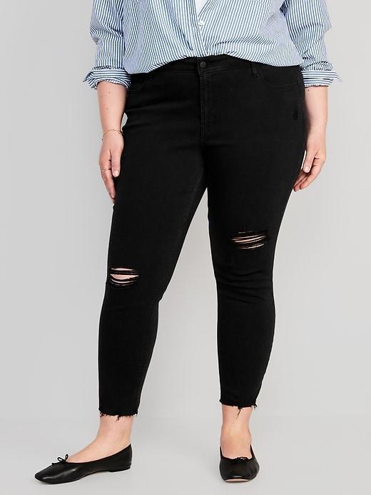 Mid-Rise Rockstar Super-Skinny Ankle Jeans Product Image