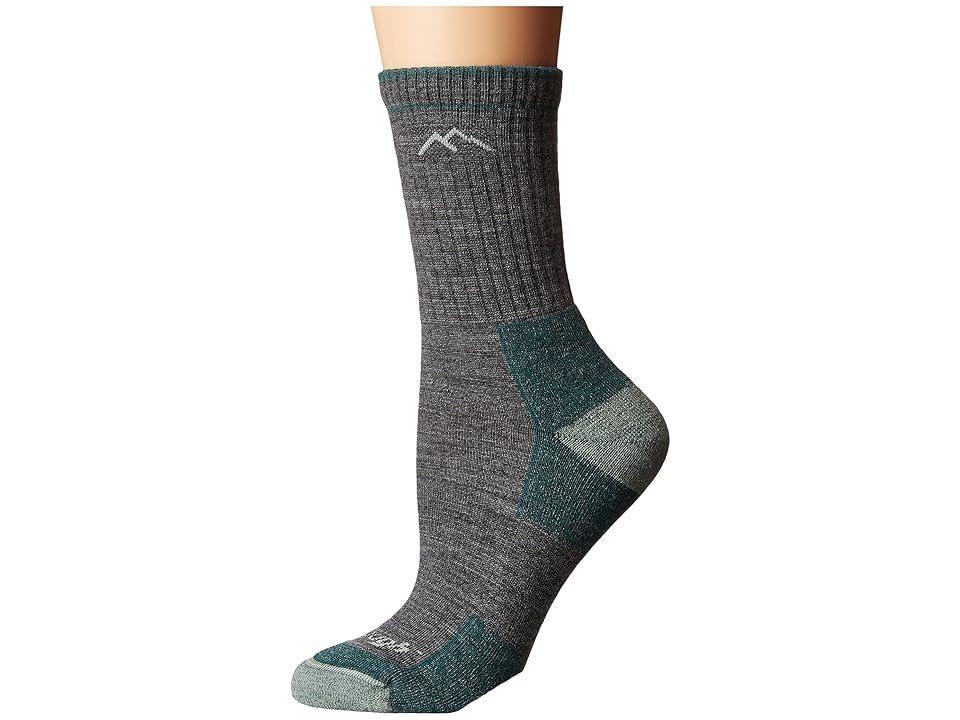 Darn Tough Vermont Merino Wool Micro Crew Socks Cushion (Slate) Women's Crew Cut Socks Shoes Product Image