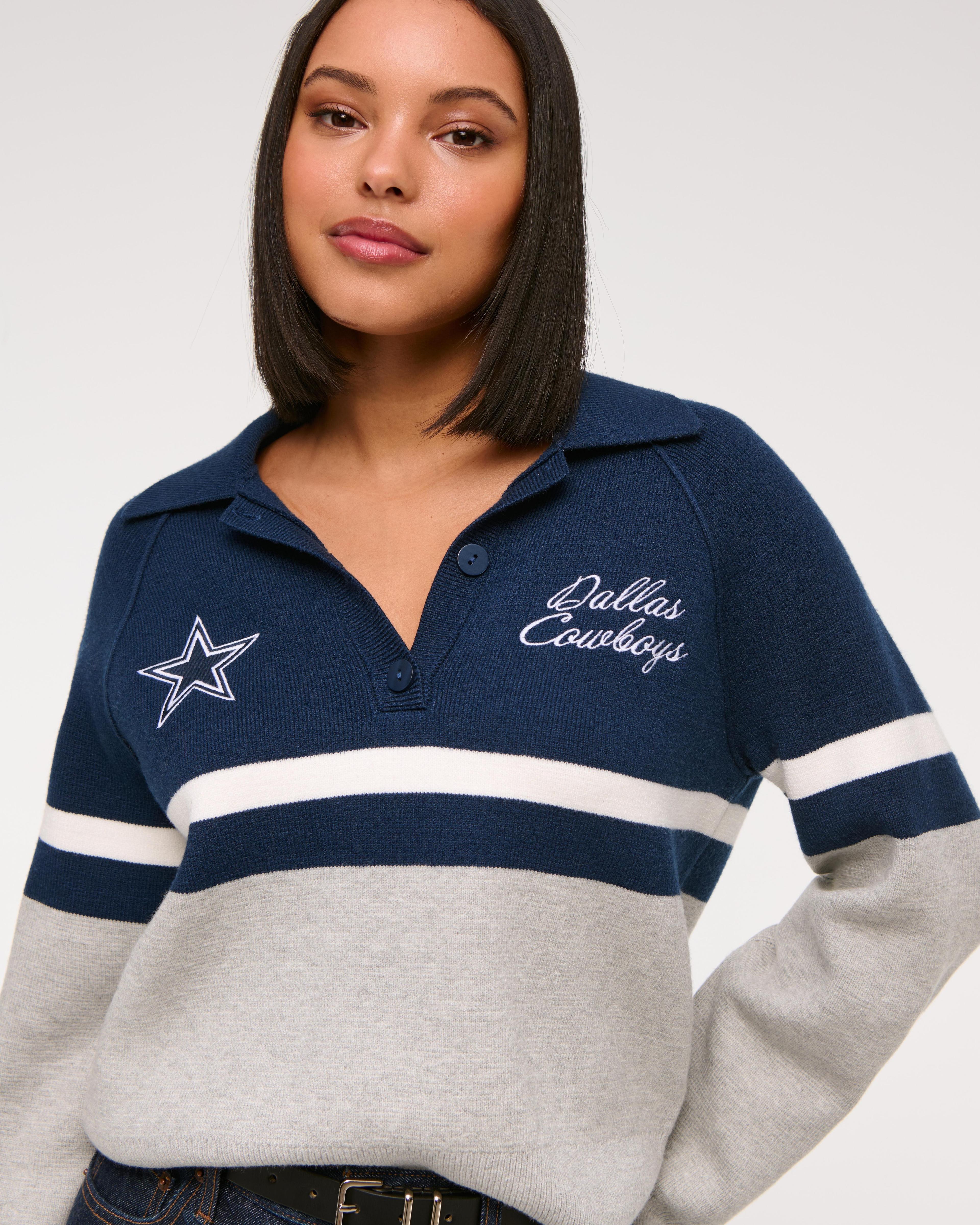 Dallas Cowboys LuxeLoft Sweater Polo Product Image