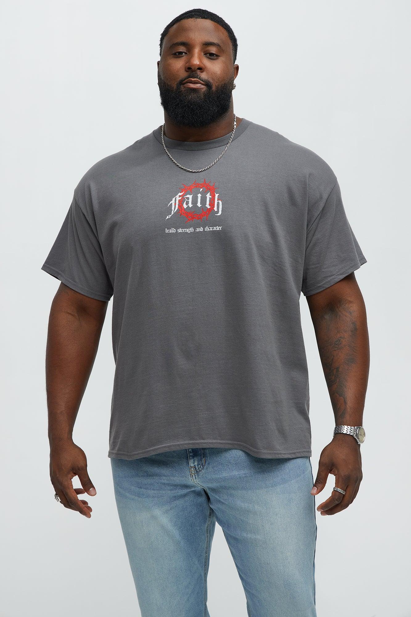 Faith In The Journey Short Sleeve Tee - Charcoal Male Product Image