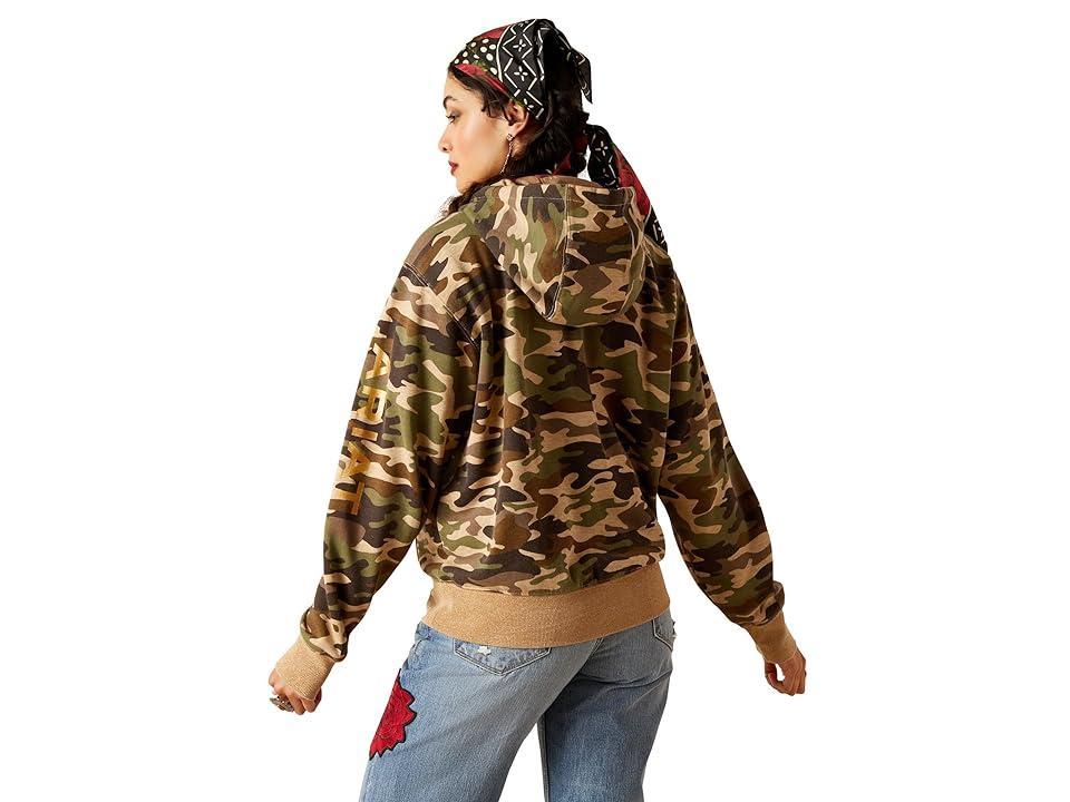 Ariat Rodeo Quincy Hoodie (Wild West Usa) Women's Clothing Product Image