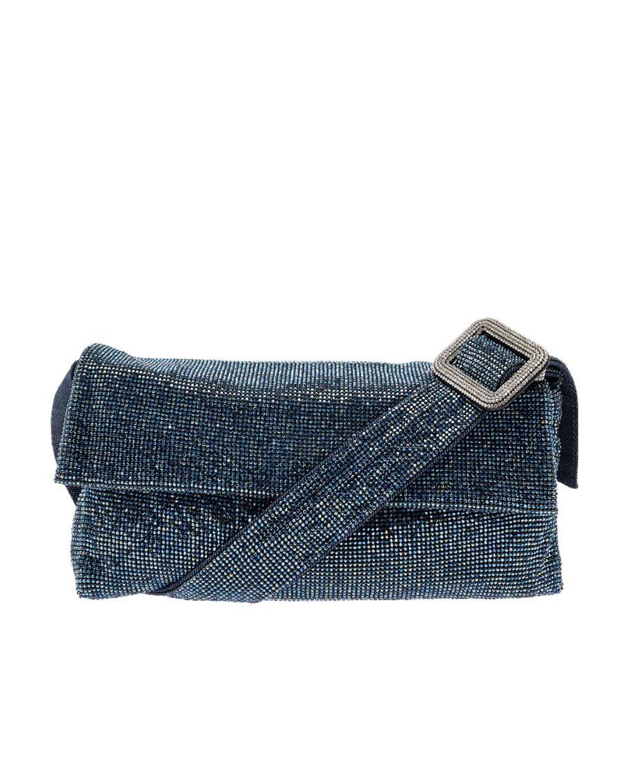 BENEDETTA BRUZZICHES Flip Shoulder Bag In Blue Product Image