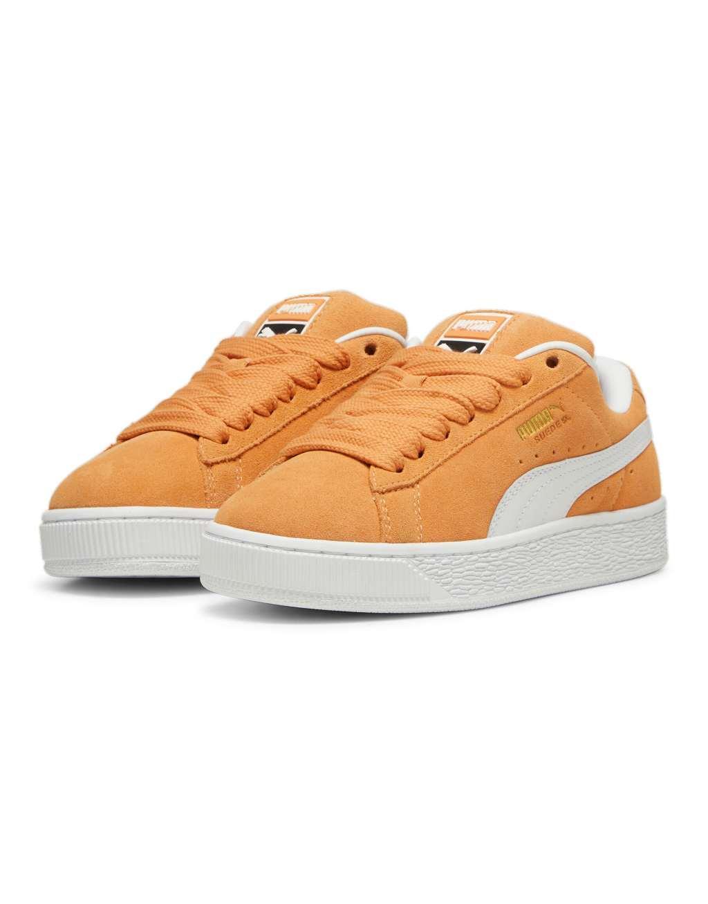 PUMA Suede XL sneakers in mustard yellow and white Product Image