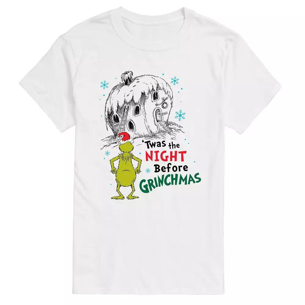 Big & Tall Night Before Grichmas Tee, Men's, Size: 6XB, White Product Image