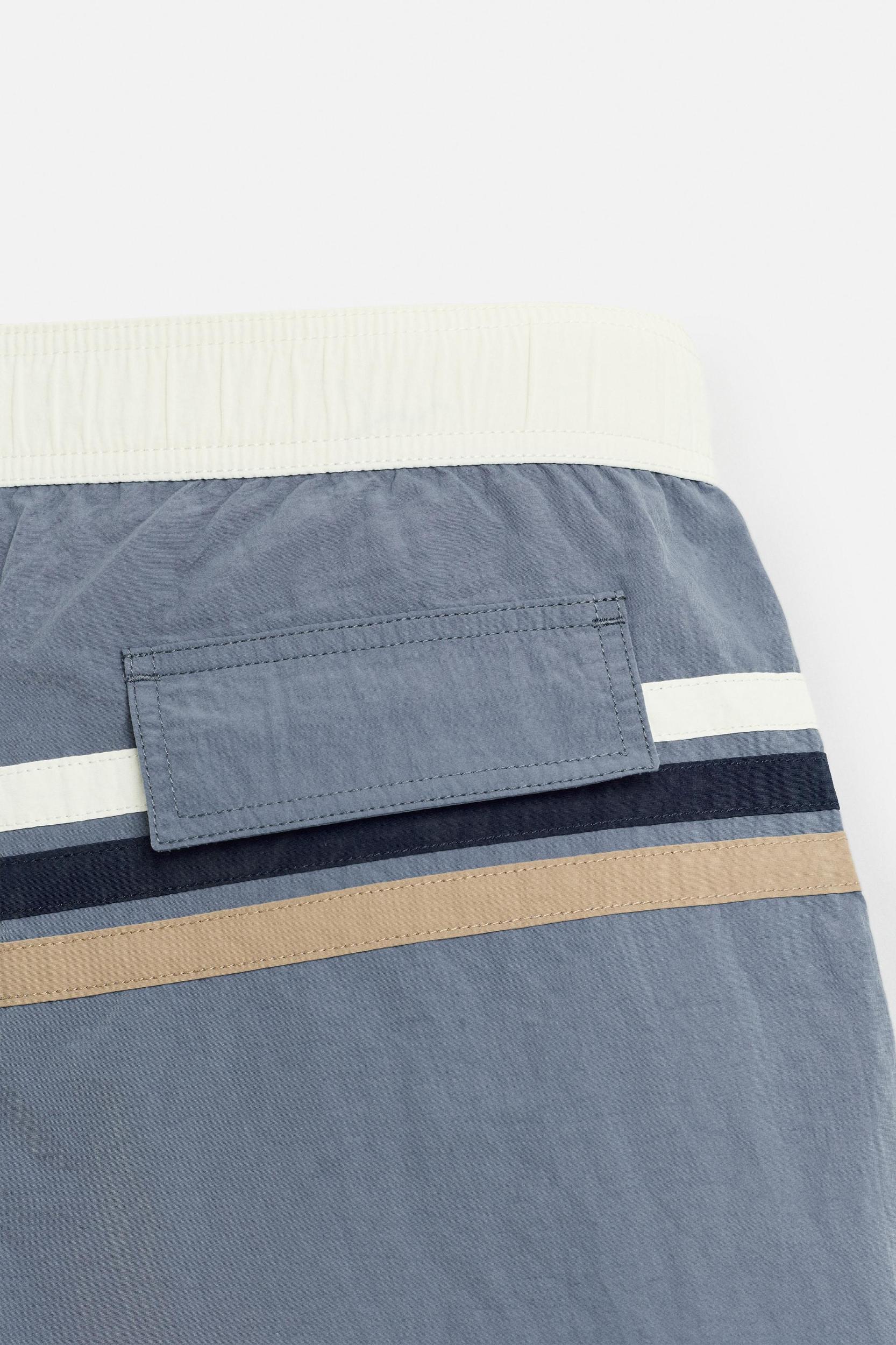 STRIPED LONG SWIMSUIT Product Image