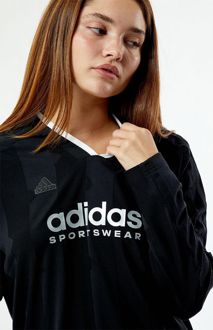 adidas Womens adidas Tiro Q4 JQ Long Sleeve Top - Womens Black Product Image