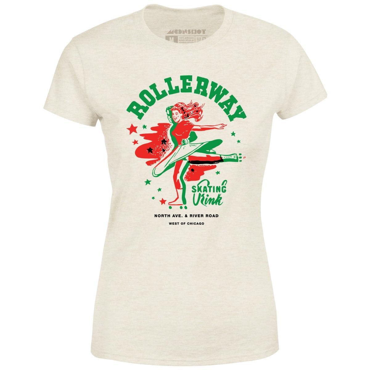 Rollerway - Chicago, IL - Vintage Roller Rink - Women's T-Shirt Female Product Image