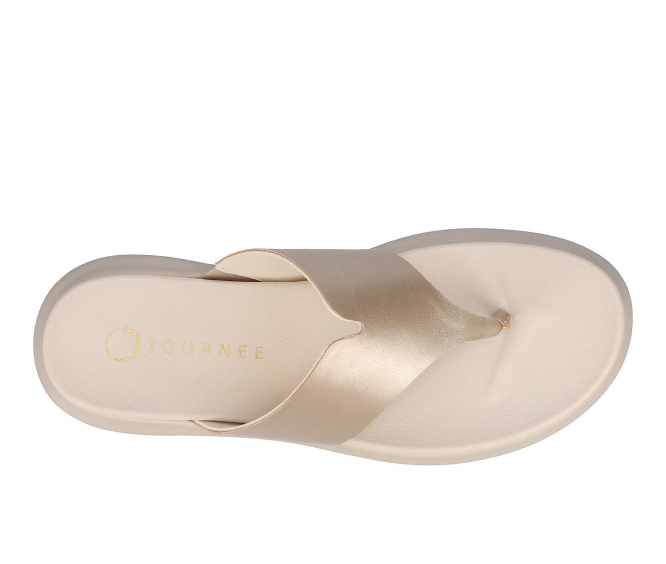 Women's Journee Collection Carah Platform Flip-Flops Product Image