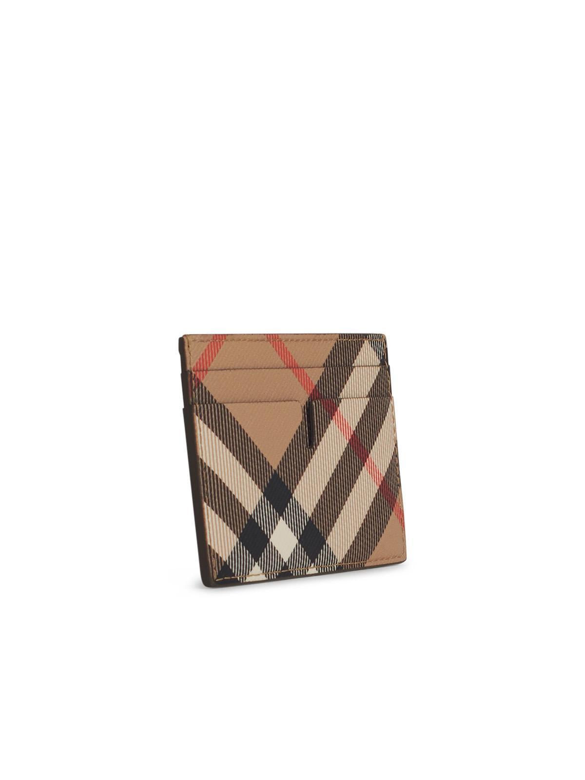 BURBERRY Sandon Beige Polyurethane Card Holder Product Image