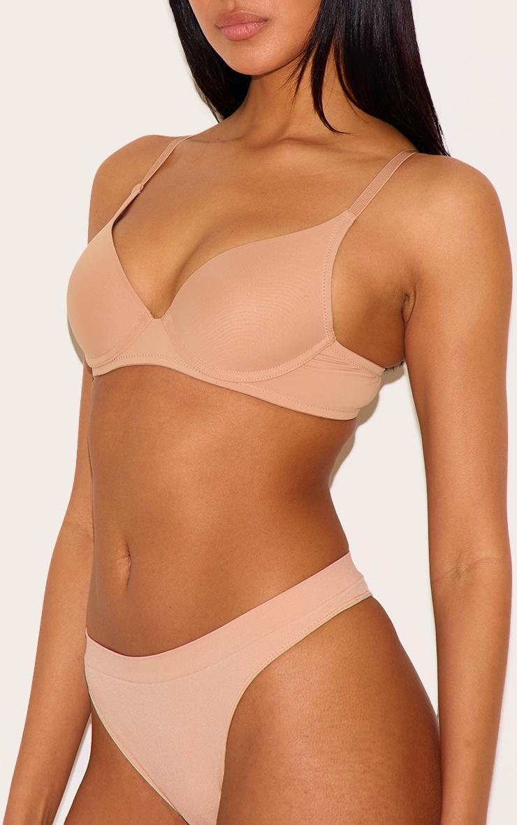 Dark Nude Scoop Cupped Underwired Bra Product Image