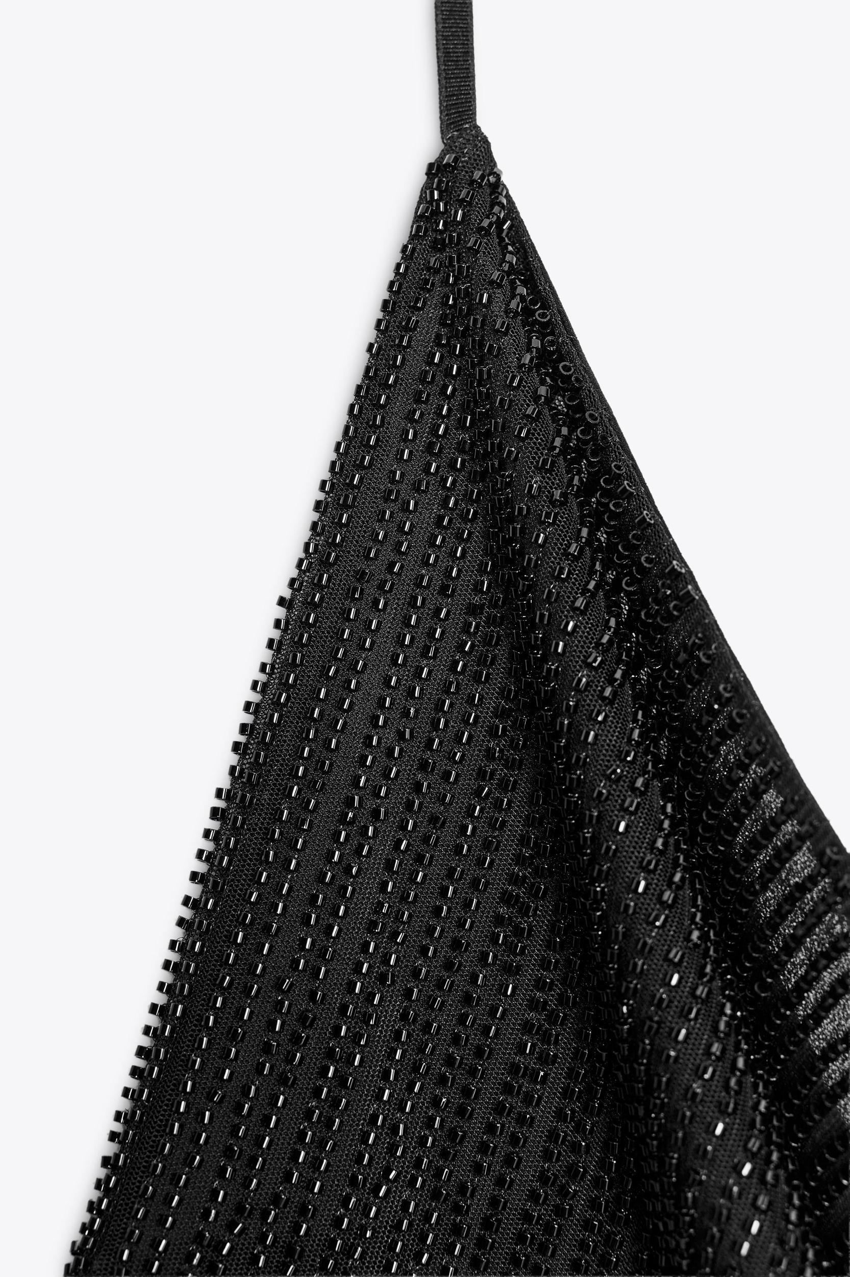 BEADED DRAPED TOP Product Image