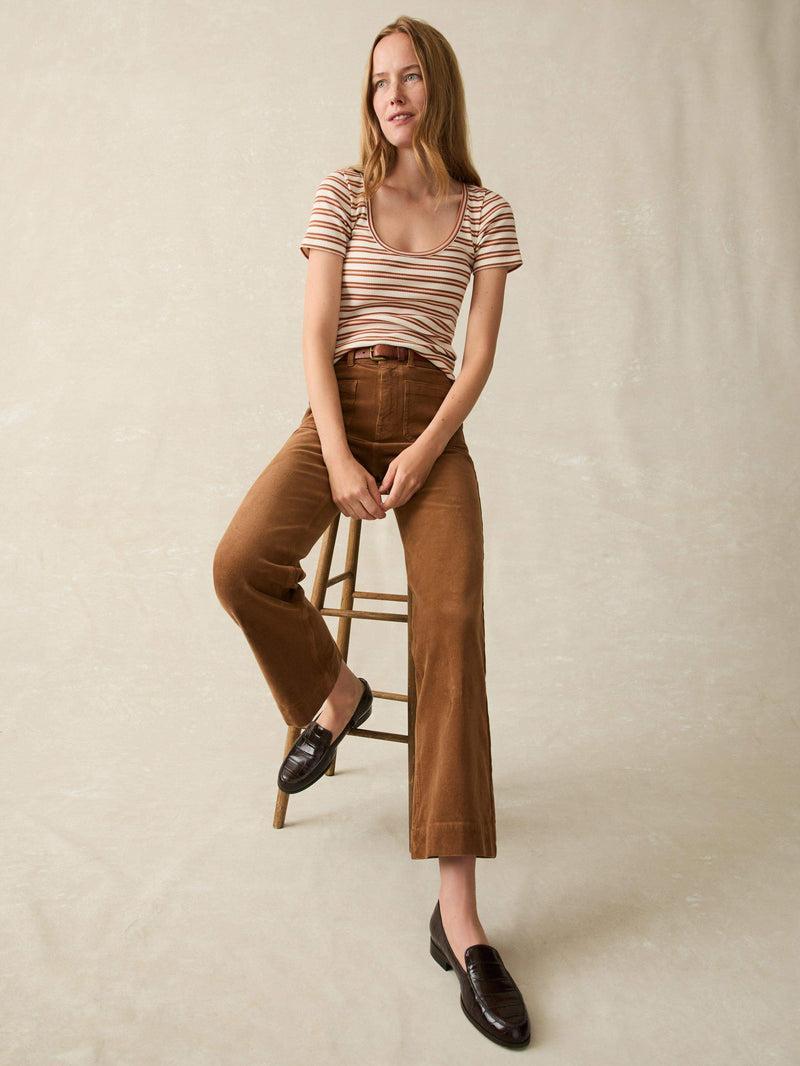 Softstretch Cord Patch Pocket Pant - Cord Brown Product Image