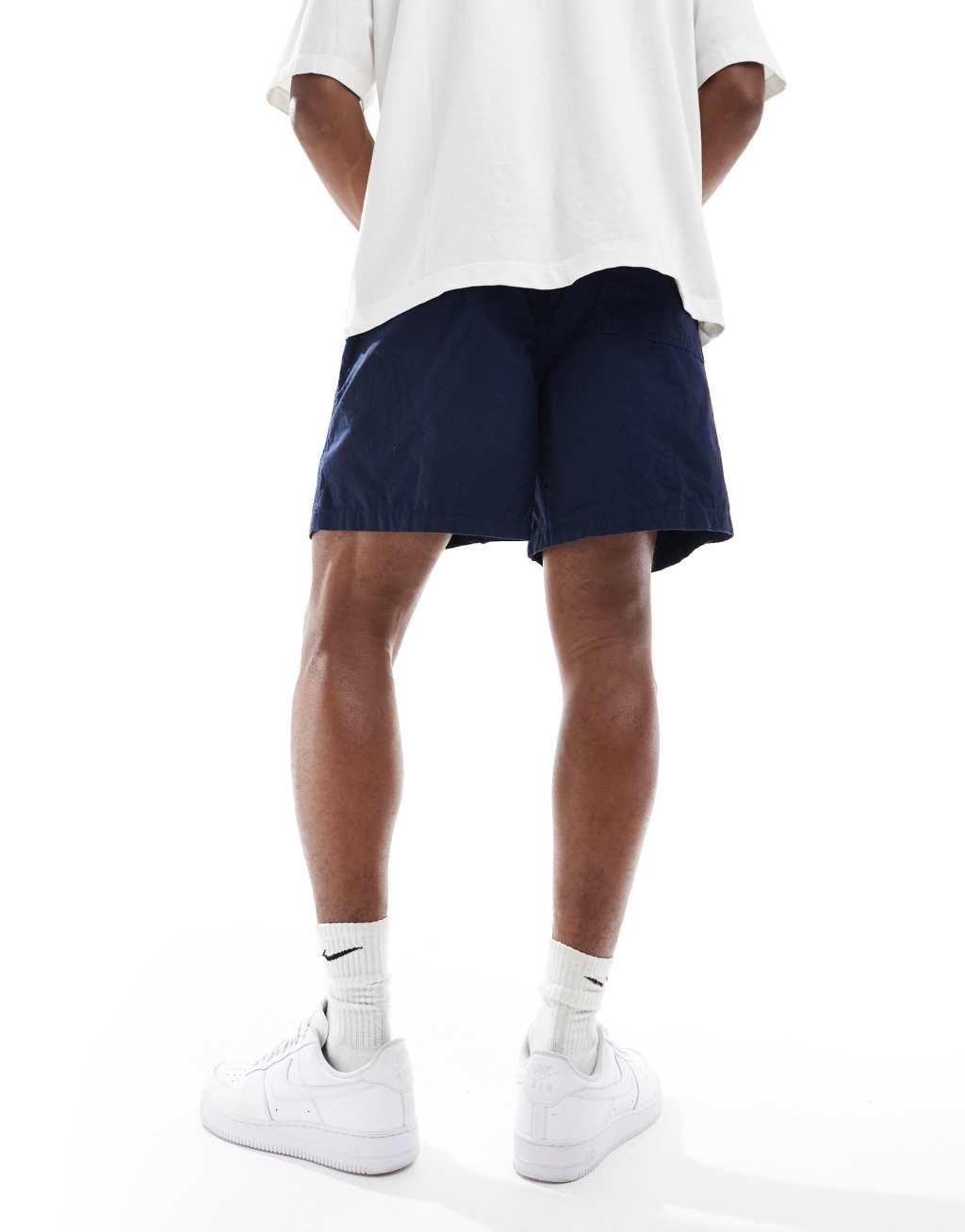 Nike Club woven shorts in navy Product Image