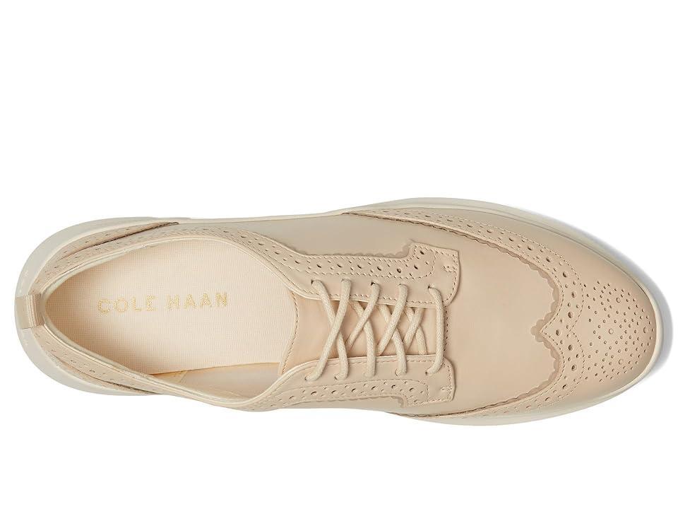 Cole Haan Zerogrand Meritt Wing Tip Oxford (Brazilian Sand/Ivory) Women's Flat Shoes Product Image