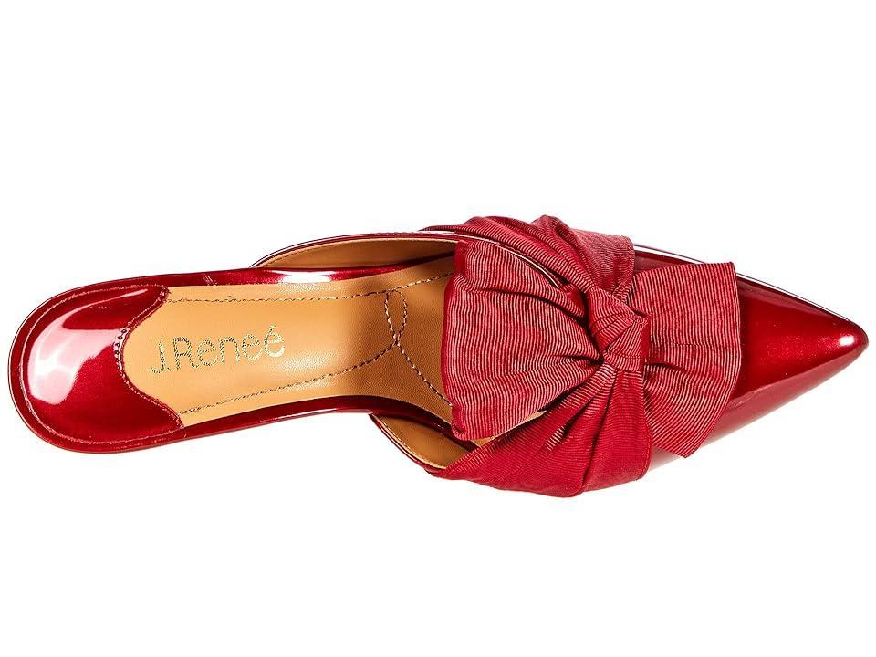 J. Renee Mianna Wrap Bow Patent Faille Dress Mules Product Image