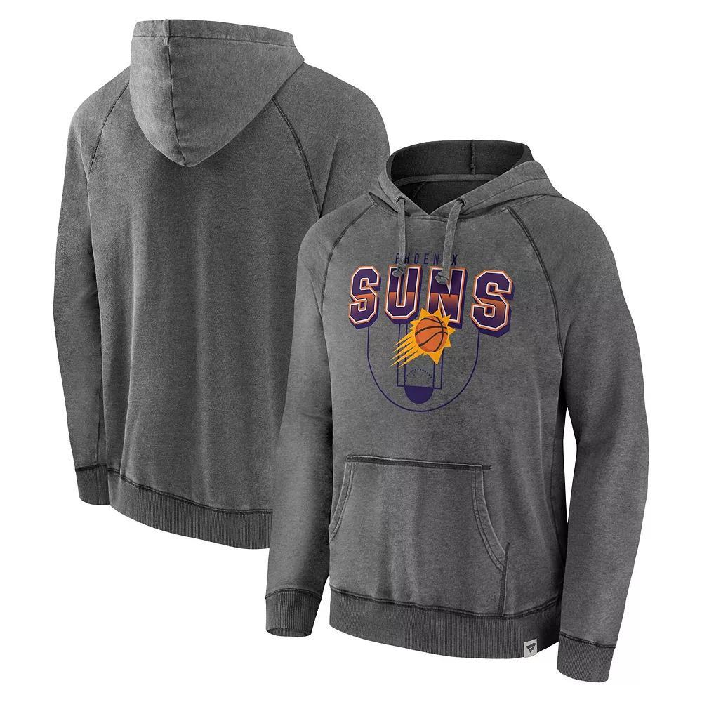 Men's Fanatics Branded Gray Phoenix Suns Acquisition True Classics Vintage Snow Wash Pullover Hoodie,  Product Image