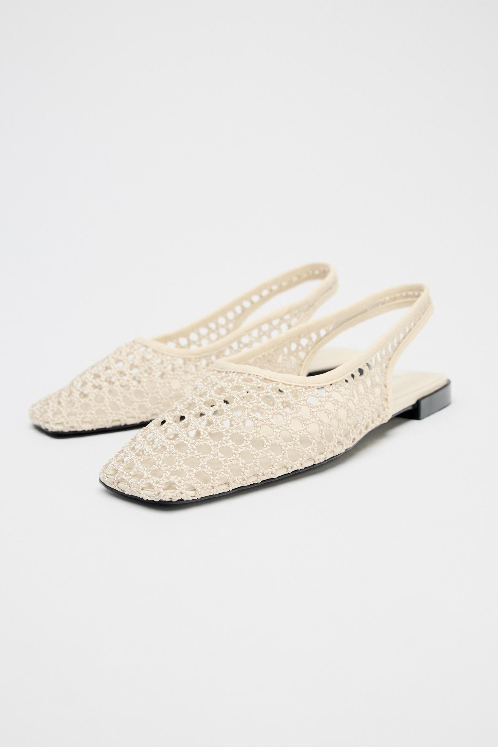 MESH SLINGBACK BALLET FLATS Product Image
