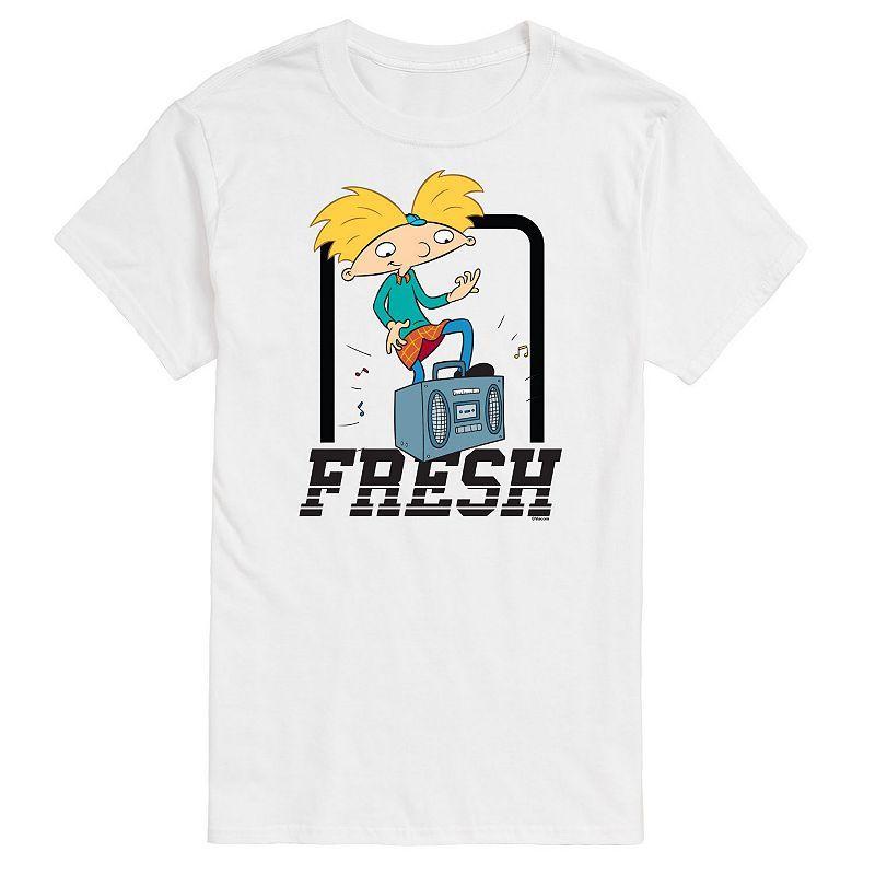 Big & Tall Hey Arnold! Fresh Boombox Graphic Tee, Mens Product Image