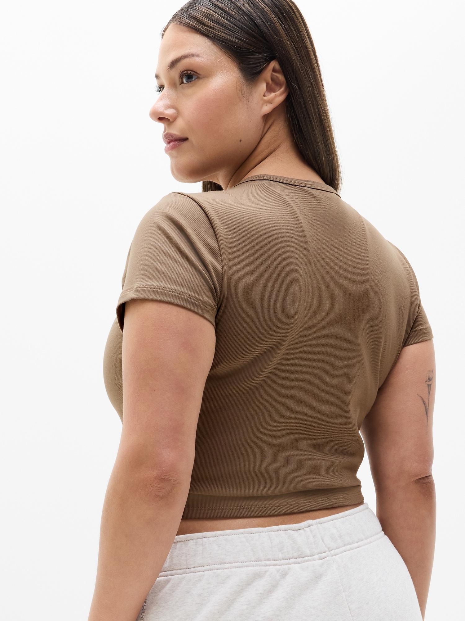 Signature Rib Crop Tee Product Image