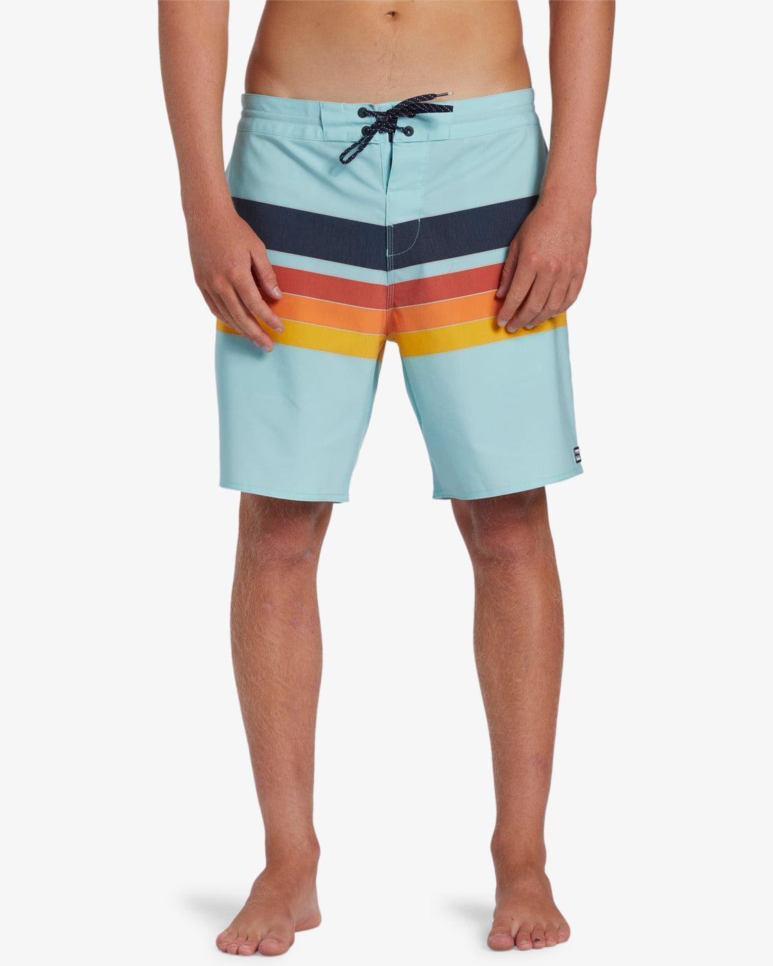 Spinner Lo Tide 18" Boardshorts - Coastal Male Product Image