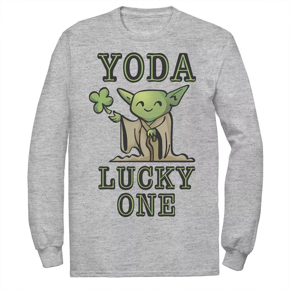 Men's Star Wars Yoda Lucky Cute Cartoon St Patrick's Tee,  Product Image