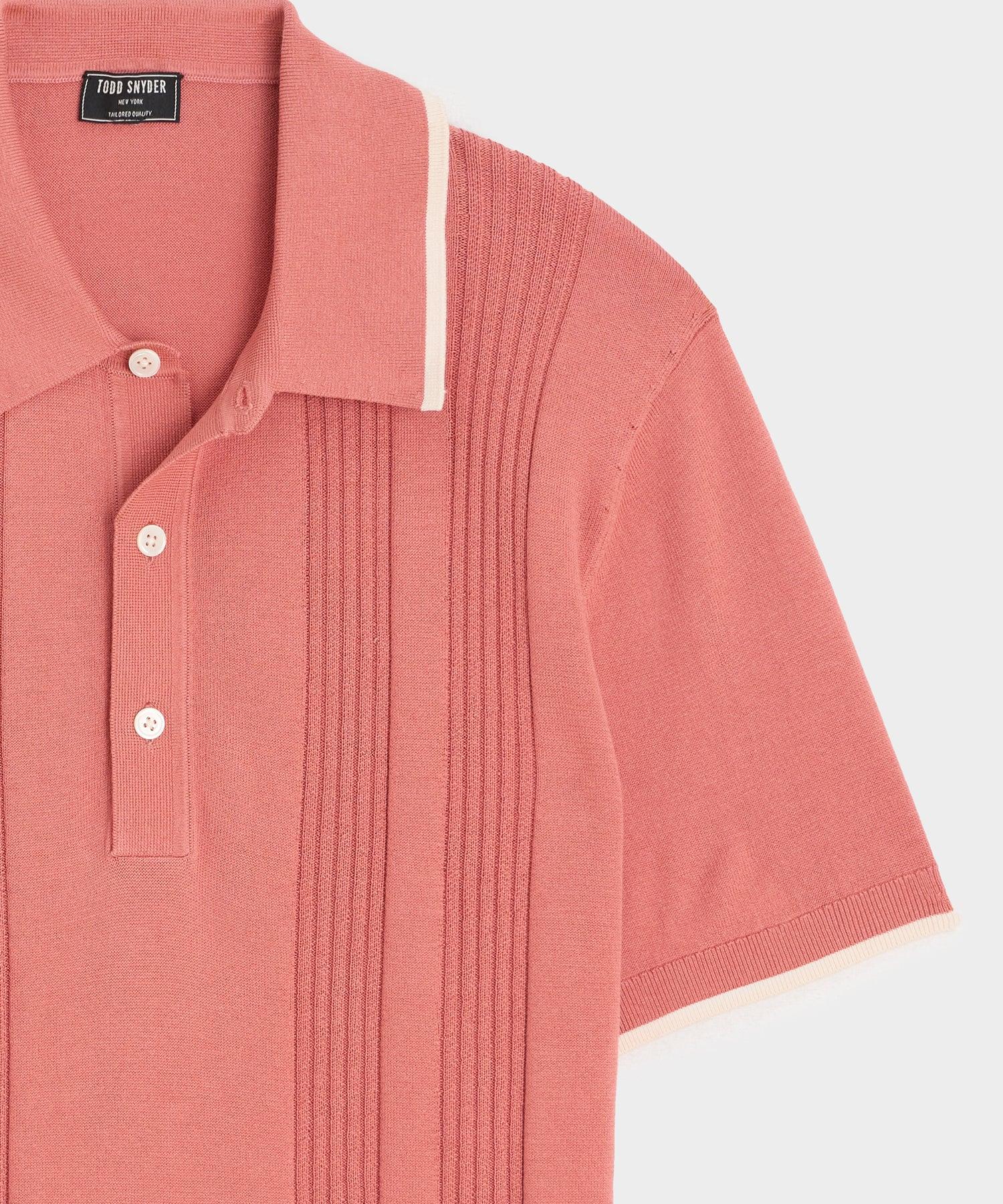 Silk-Cotton Tipped Sweater Polo Product Image