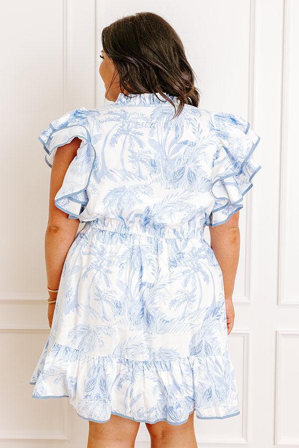 Under The Palm Trees Mini Dress Curves Product Image