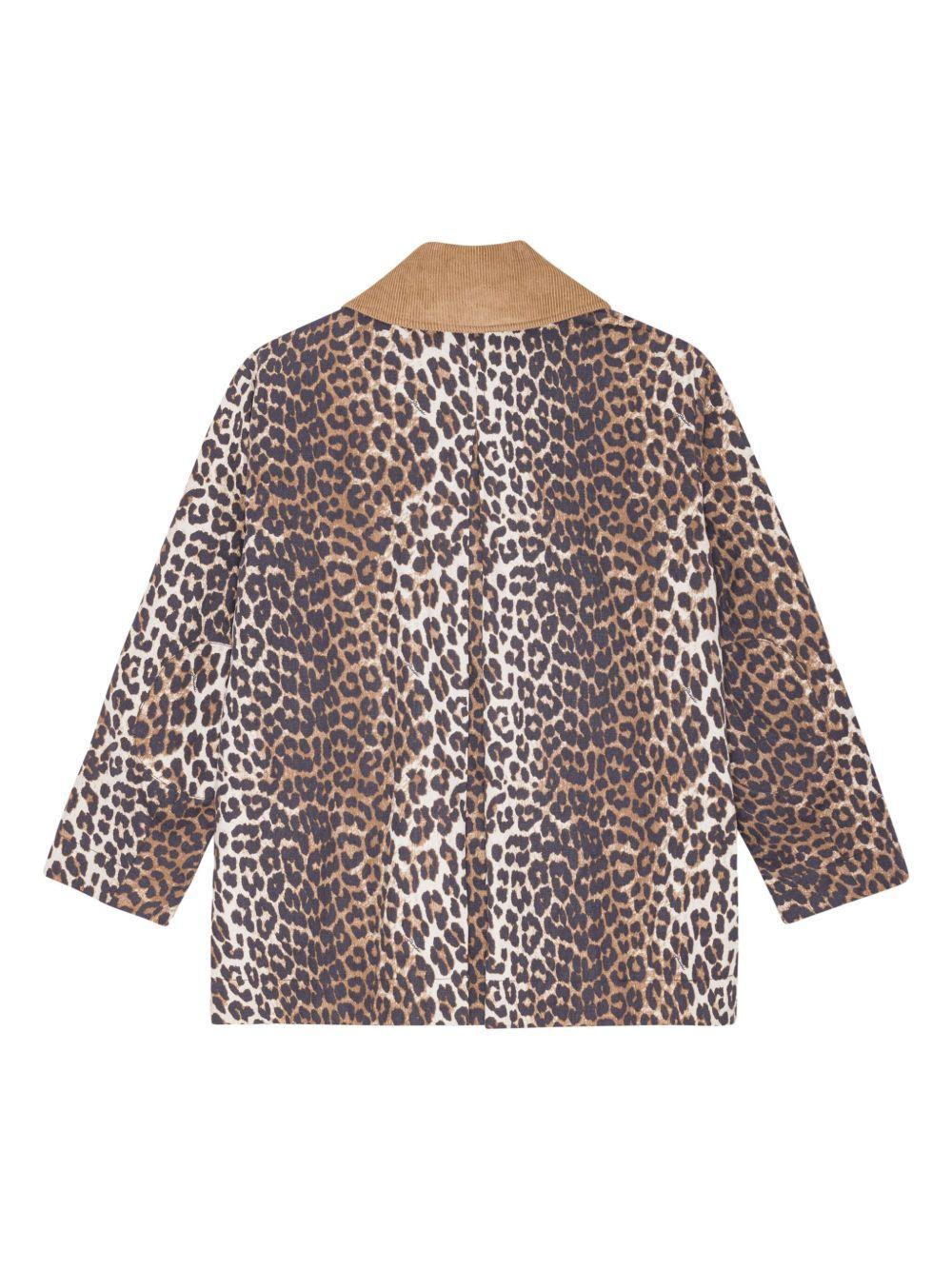 leopard-print bomber jacket Product Image