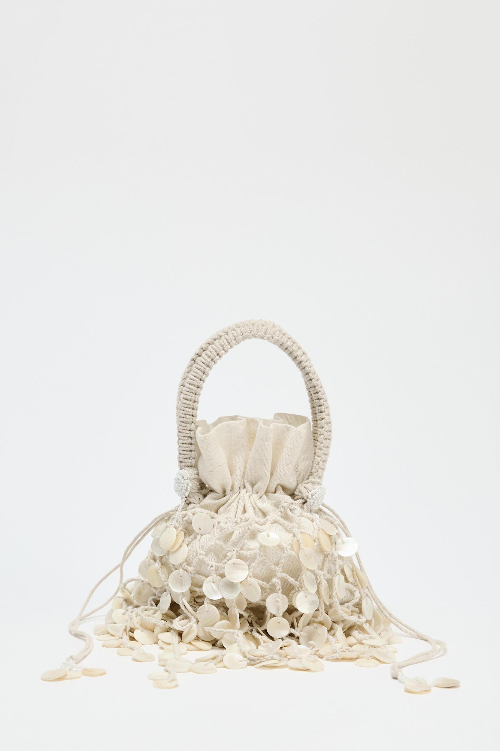 PEARLESCENT APPLIQUÉ BAG Product Image